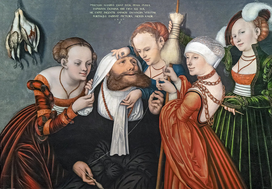 Hercule à la cour d'Omphale - Lucas Cranach the Elder