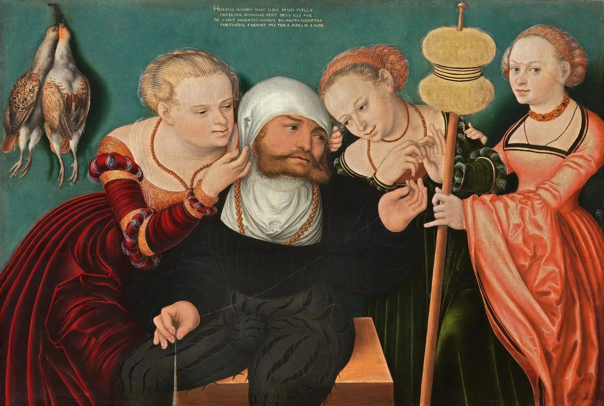 Hercule à la Cour d'Omphale - Lucas Cranach the Elder image 1 reproduction de peinture à l’huile