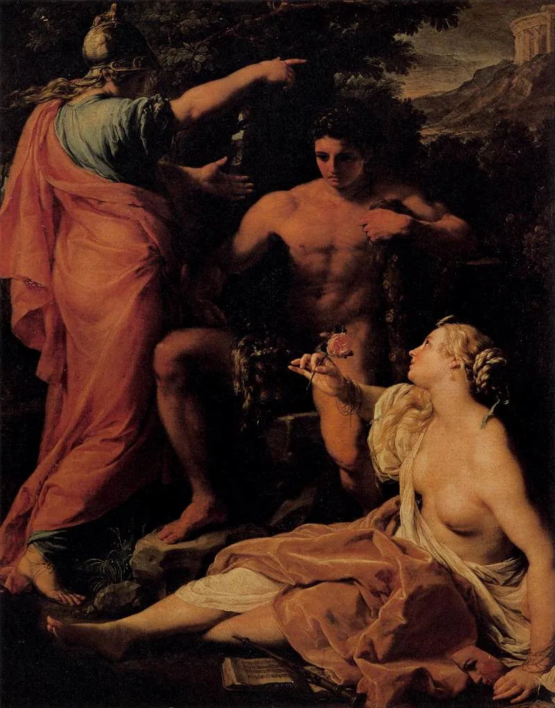 Hercule à la croisée des chemins - Pompeo Batoni image 1 reproduction réalisée par Alpha Reproduction