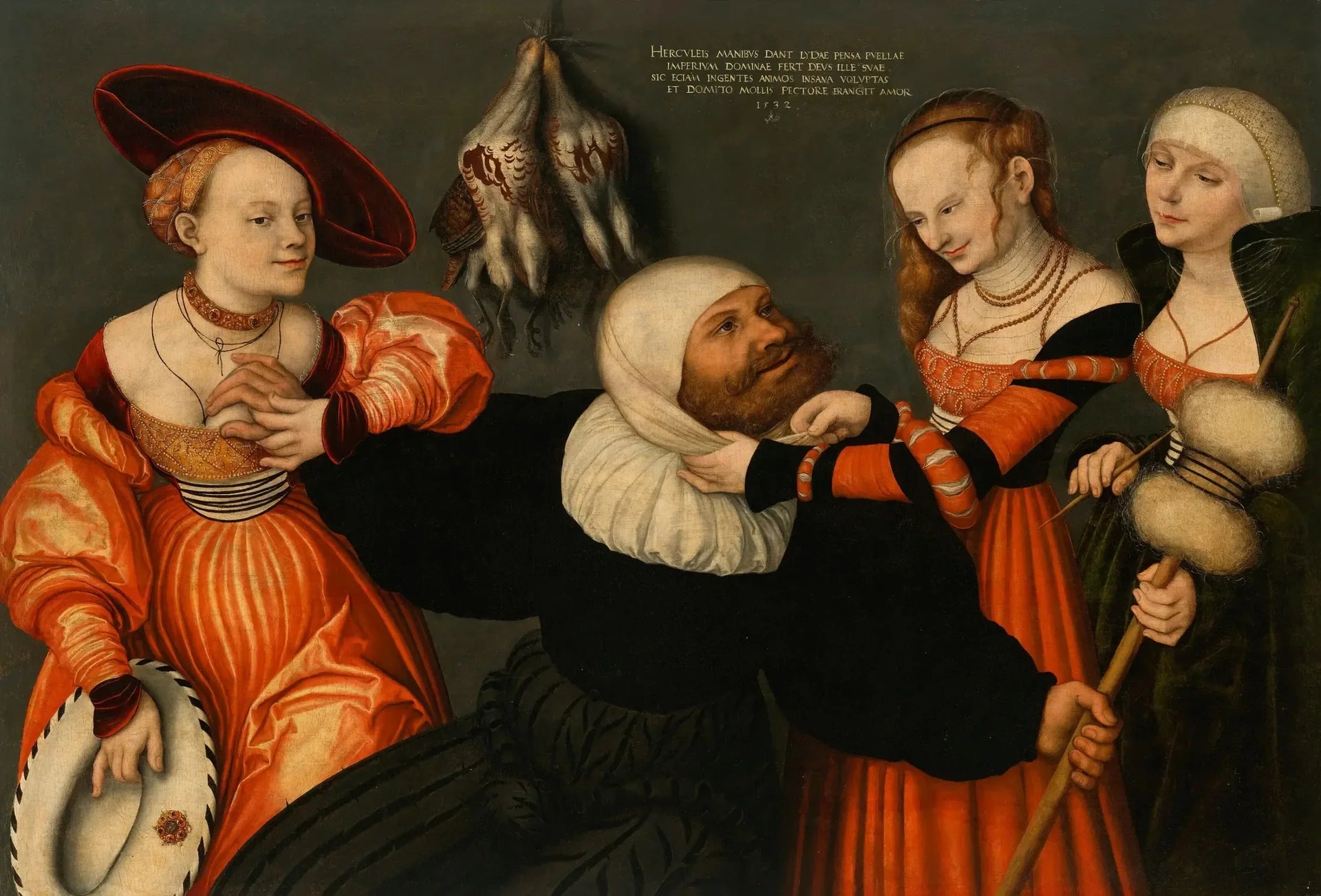 Hercule avec Omphale - Lucas Cranach the Elder image 1 reproduction d’œuvre d’art à l’huile