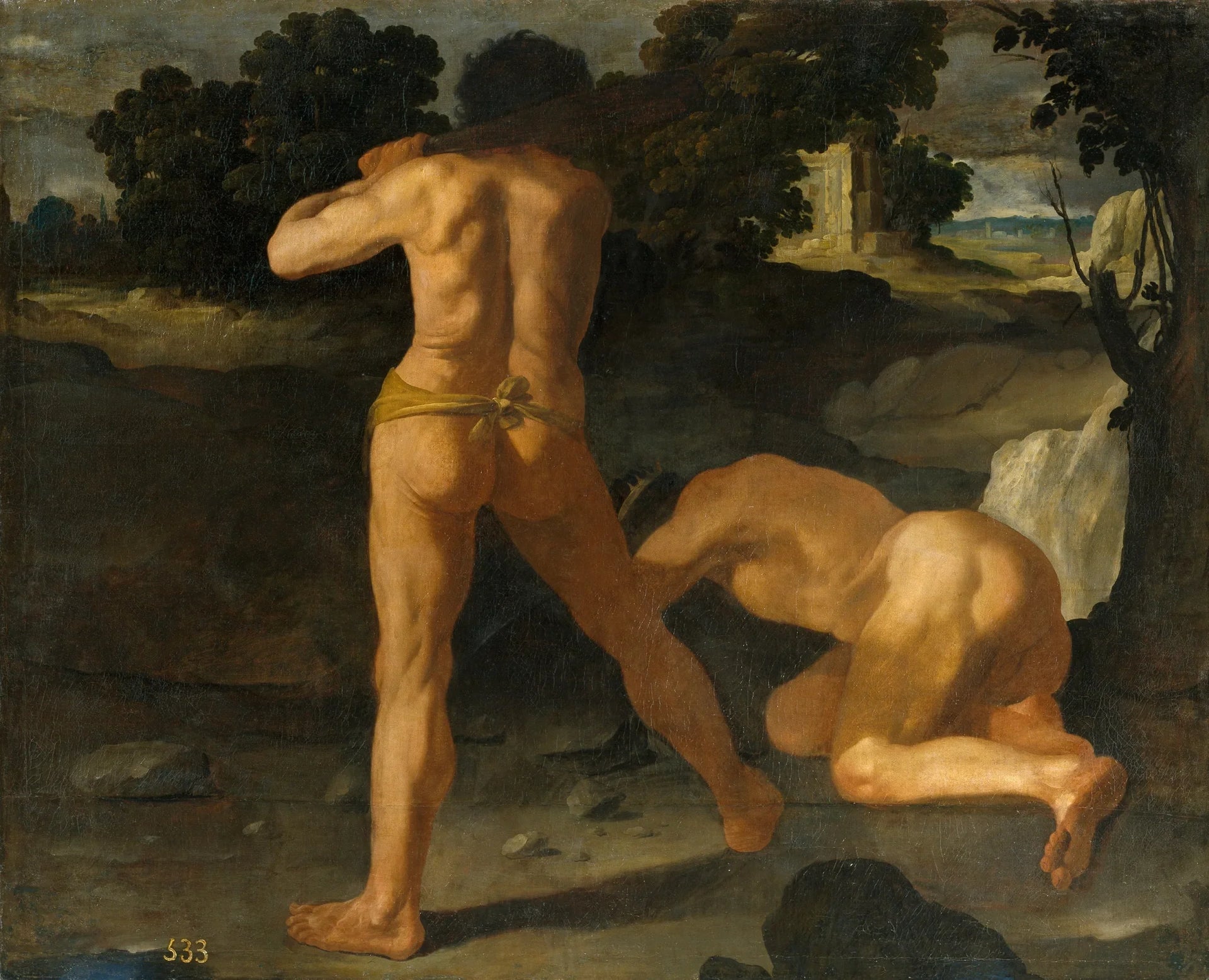 Hercule bat le roi Géryon - Francisco de Zurbarán image 1 tableau peint à l’huile sur toile