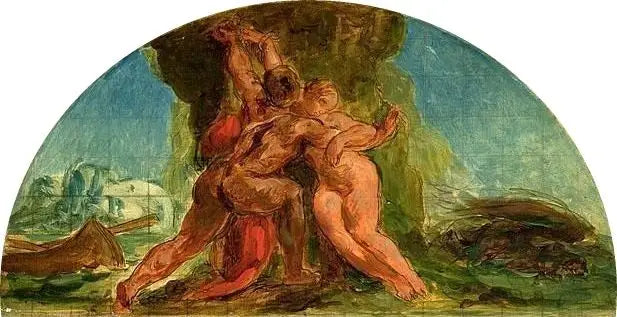 Hercule délivre Hésione - Eugène Delacroix