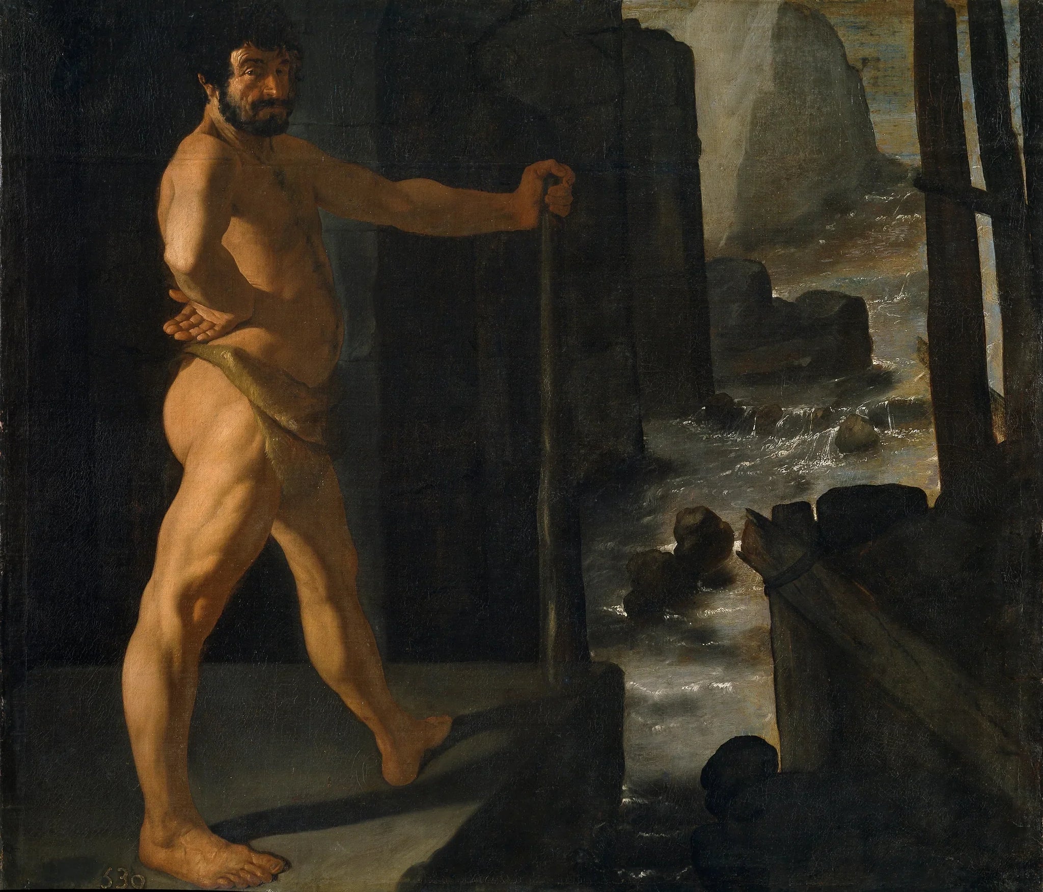 Hercule détournant le cours du fleuve Alphée - Francisco de Zurbarán image 1 copie peinte à la main à l’huile