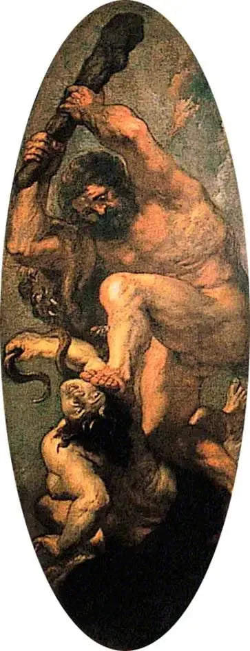Hercule écrase la discorde - Peter Paul Rubens image 1 reproduction artisanale de tableau