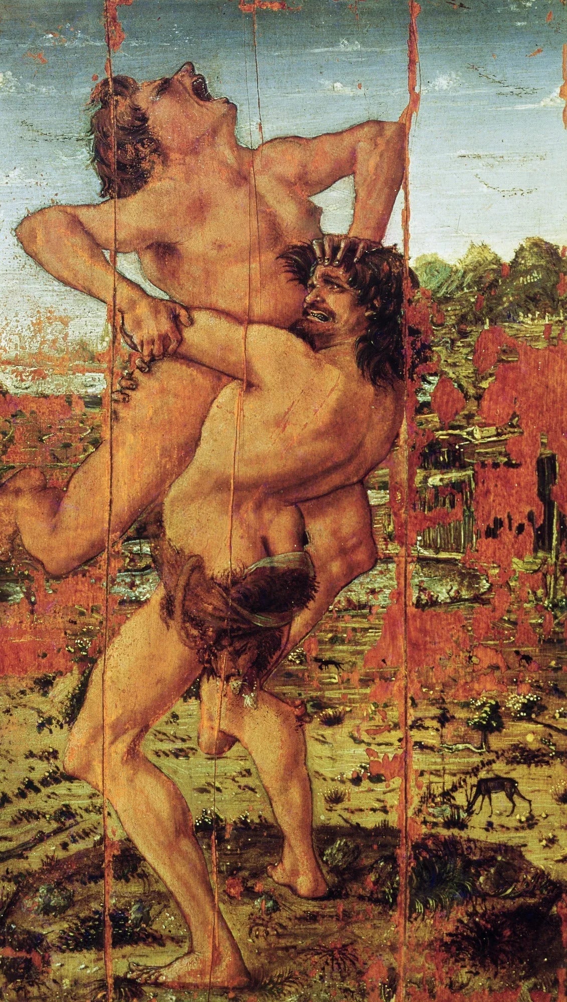 Hercule et Antée - Cosimo Tura image 1 reproduction de peinture à l’huile