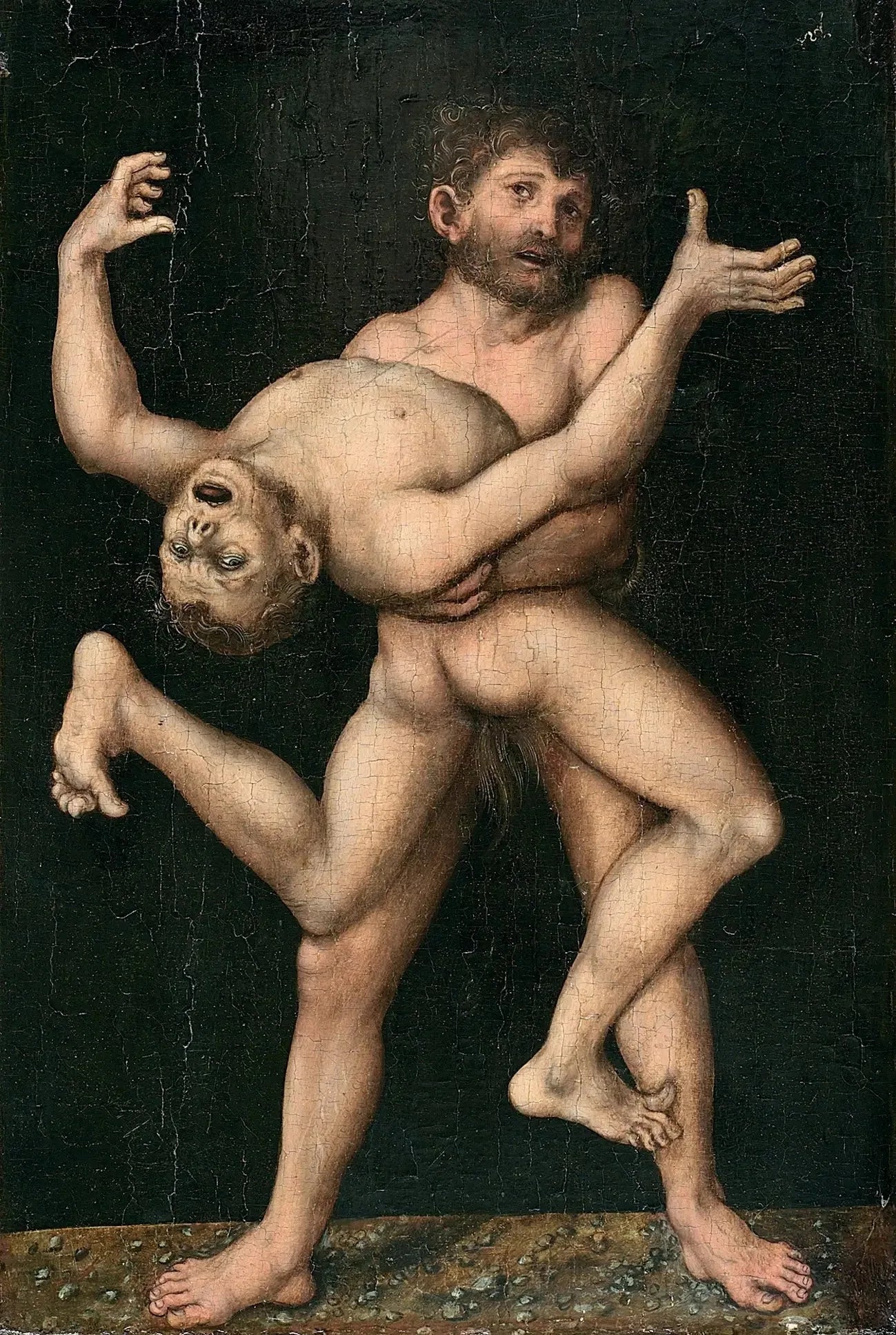 Hercule et Antée - Lucas Cranach the Elder image 1 reproduction d’œuvre d’art à l’huile