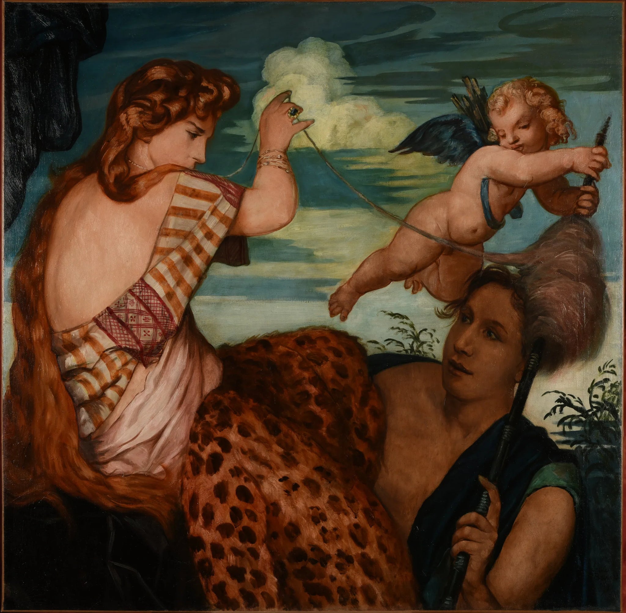 Hercule et Omphale - Émile Bernard image 1 reproduction de peinture à l’huile