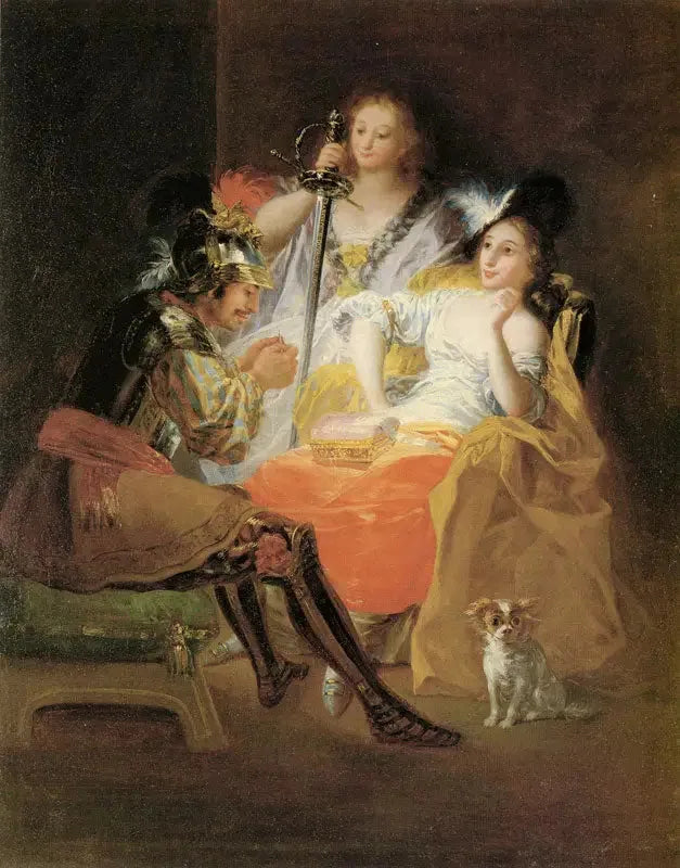 Hercule et Omphale - Francisco de Goya image 1 tableau peint à l’huile sur toile