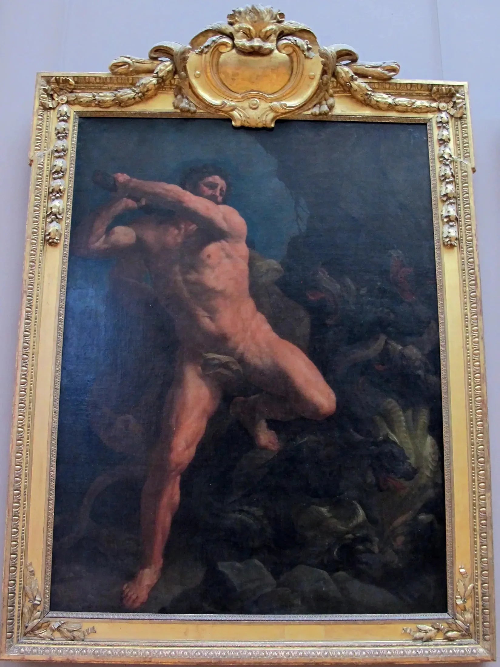 Hercule terrassant l'Hydre de Lerne - Guido Reni image 1 reproduction artisanale de tableau