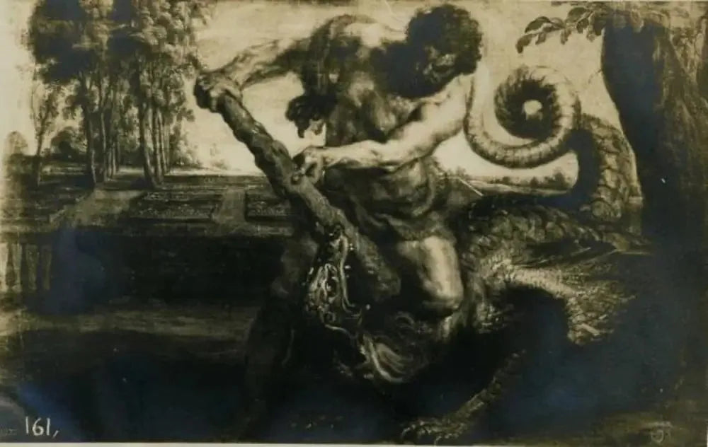 Hercule tuant le dragon dans le jardin des Hespérides - Peter Paul Rubens image 1 reproduction artisanale de tableau