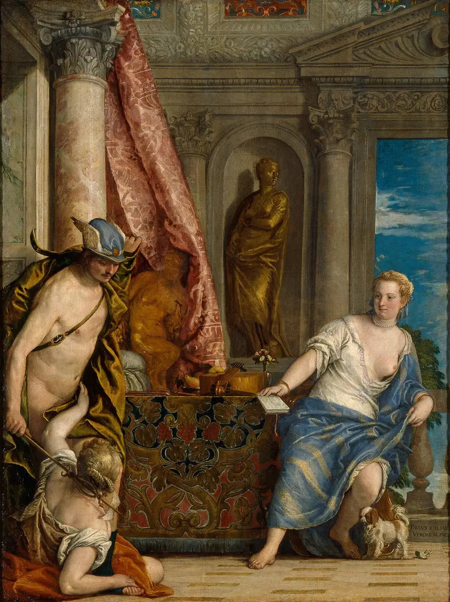 Hermès, Hersé et Aglauros - Paul Véronèse image 1 copie peinte à la main à l’huile