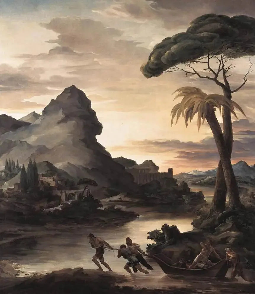 Heroic Landscape with Fishermen - Théodore Géricault image 1 reproduction réalisée par Alpha Reproduction