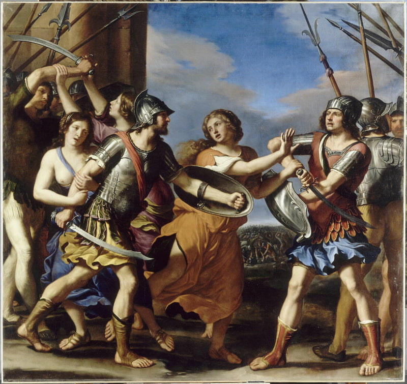 Hersilie séparant Romulus et Tatius - Il Guercino Le Guerchin