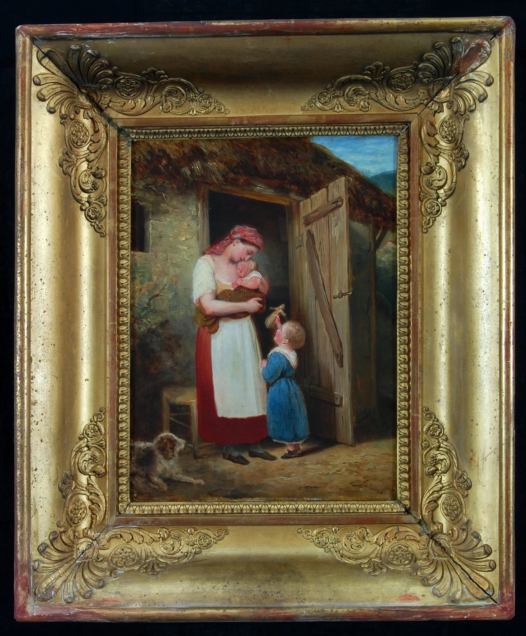 Het eerste verdriet - Ary Scheffer image 1 tableau peint à l’huile sur toile