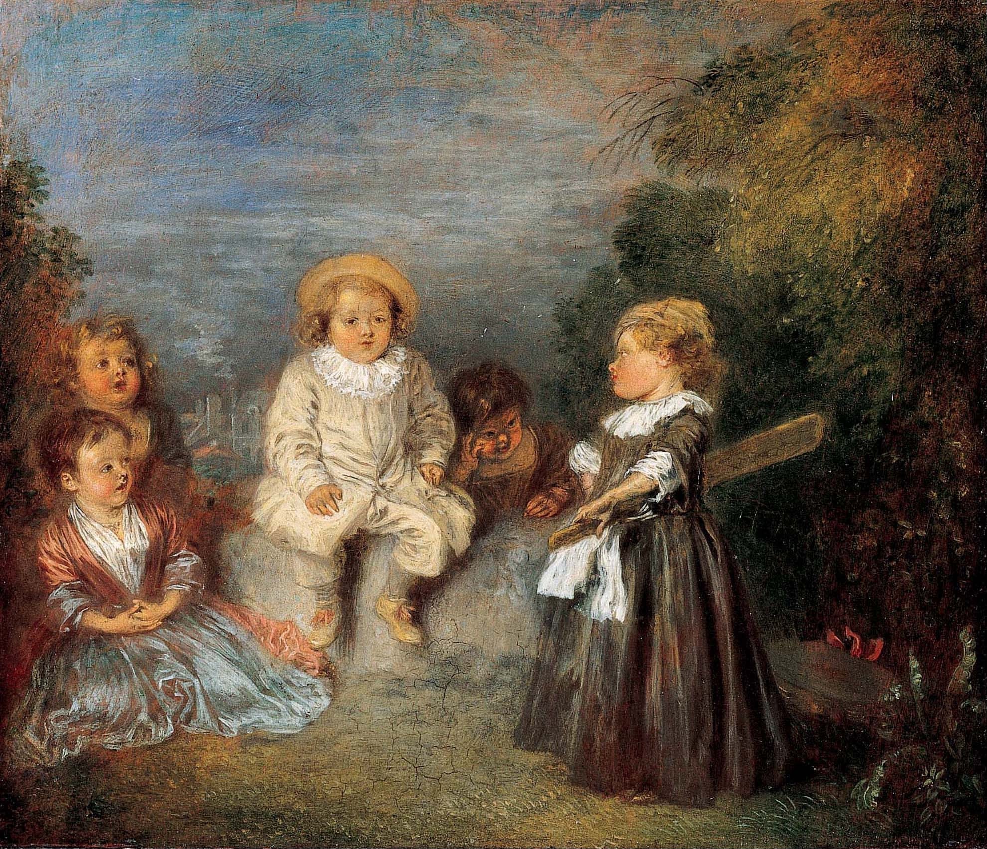 Heureux âge ! Âge d'or - Antoine Watteau image 1 reproduction réalisée par Alpha Reproduction