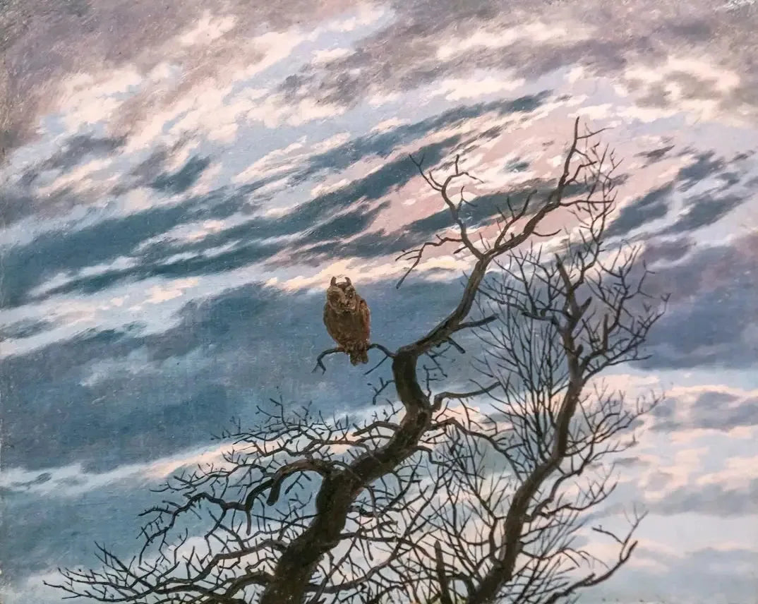 Hibou sur un arbre - Caspar David Friedrich image 1 tableau peint à l’huile sur toile