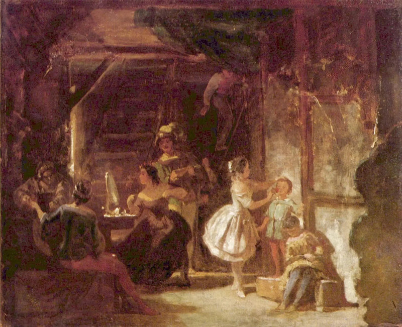 Hinter den Kulissen - Carl Spitzweg