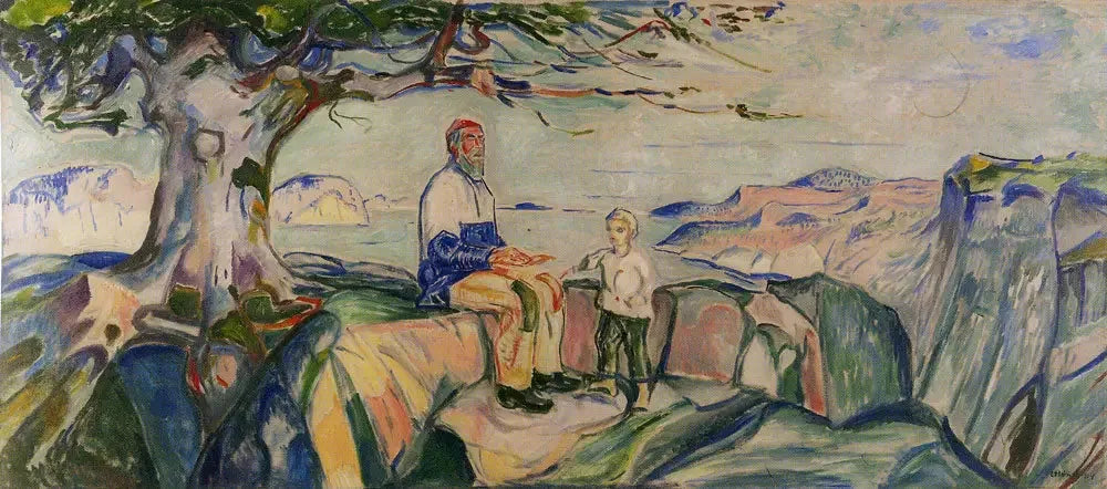 Histoire - Edvard Munch image 1 copie peinte à la main à l’huile