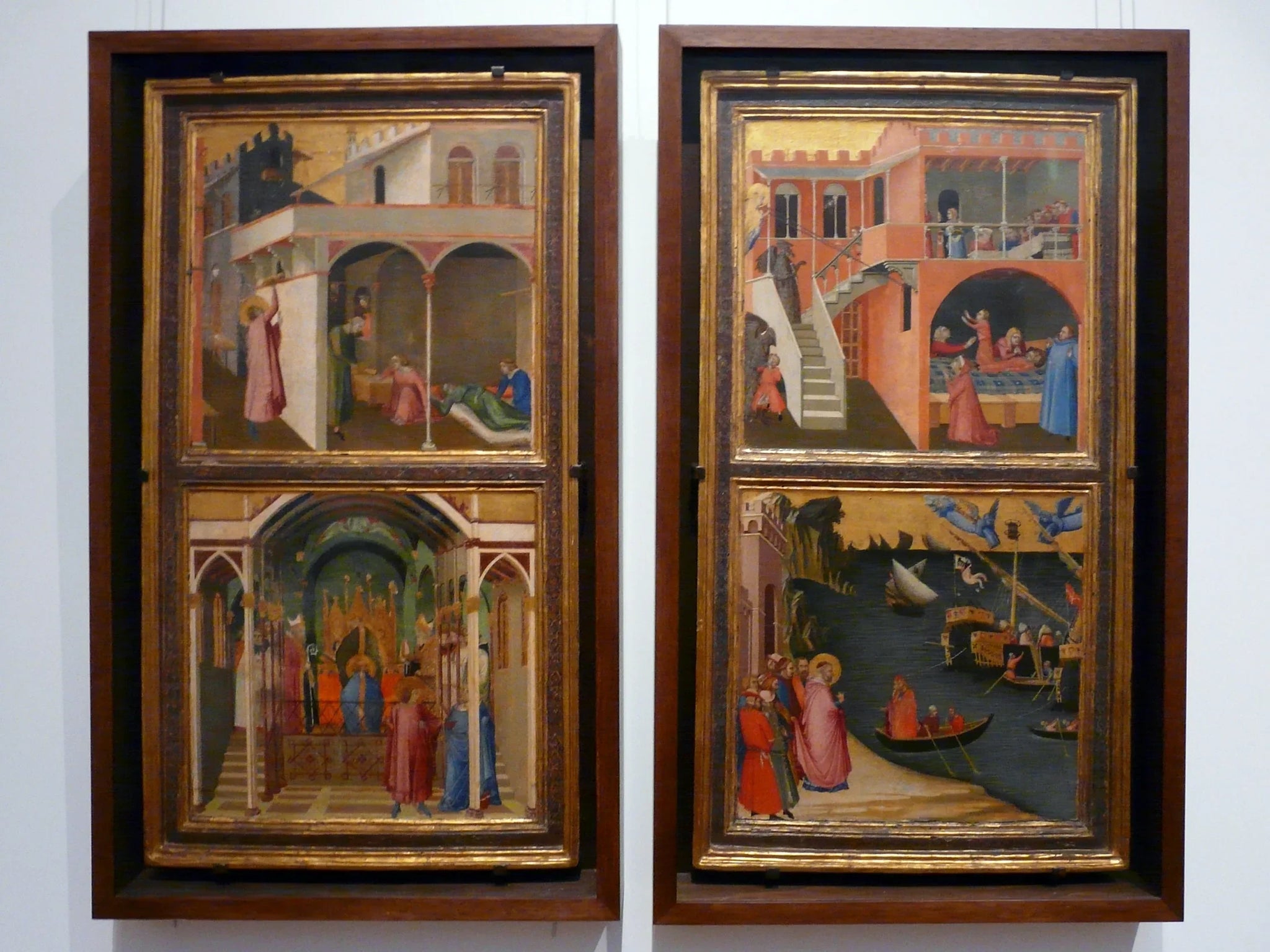 Histoires de Saint Nicolas - Ambrogio Lorenzetti image 1 copie de tableau peinte à la main