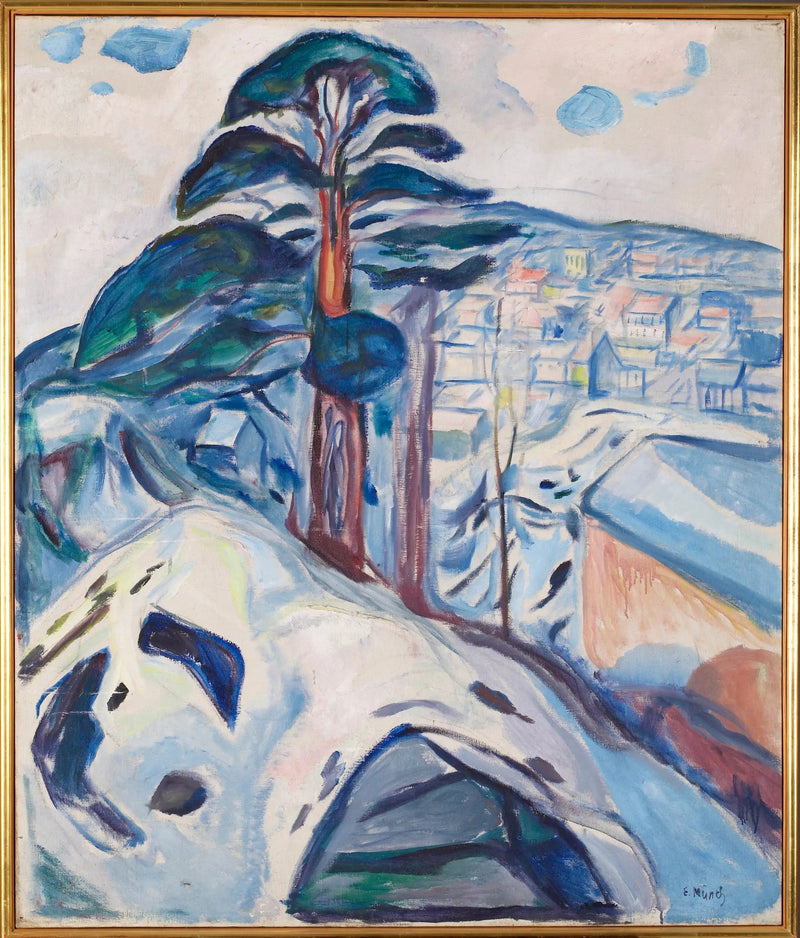 Hiver à Kragerø - Edvard Munch