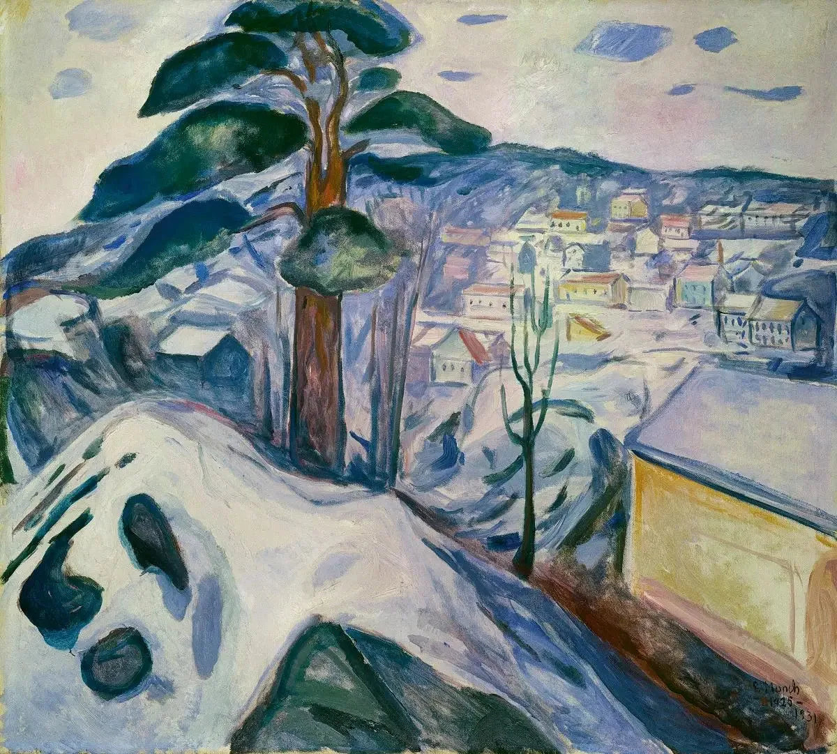 Hiver à Kragerø - Edvard Munch image 1 tableau peint à l’huile sur toile