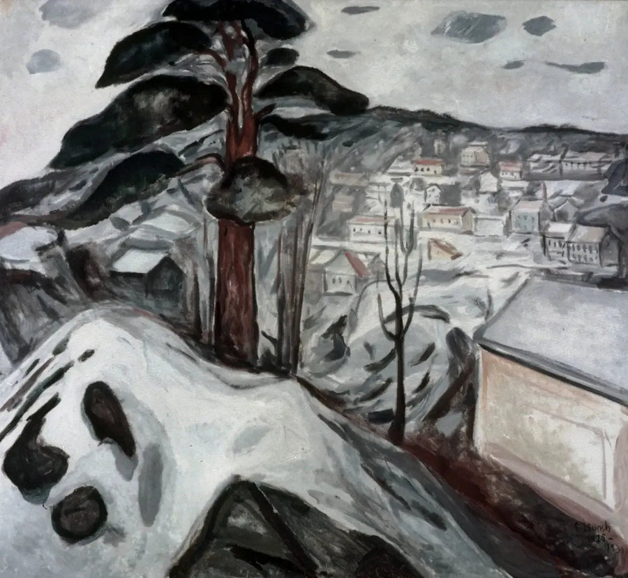 Hiver à Kragerø - Edvard Munch