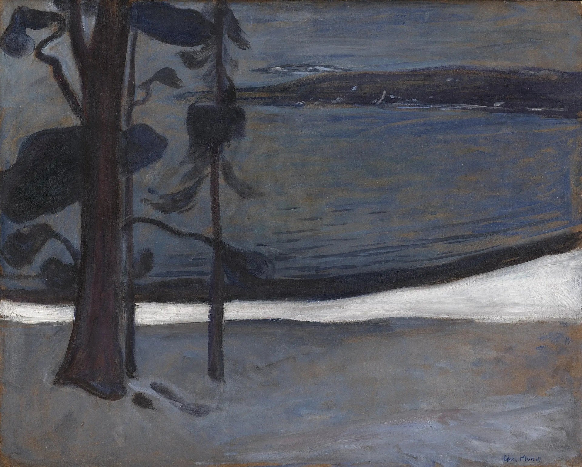 Hiver à Nordstrand - Edvard Munch image 1 tableau peint à l’huile sur toile