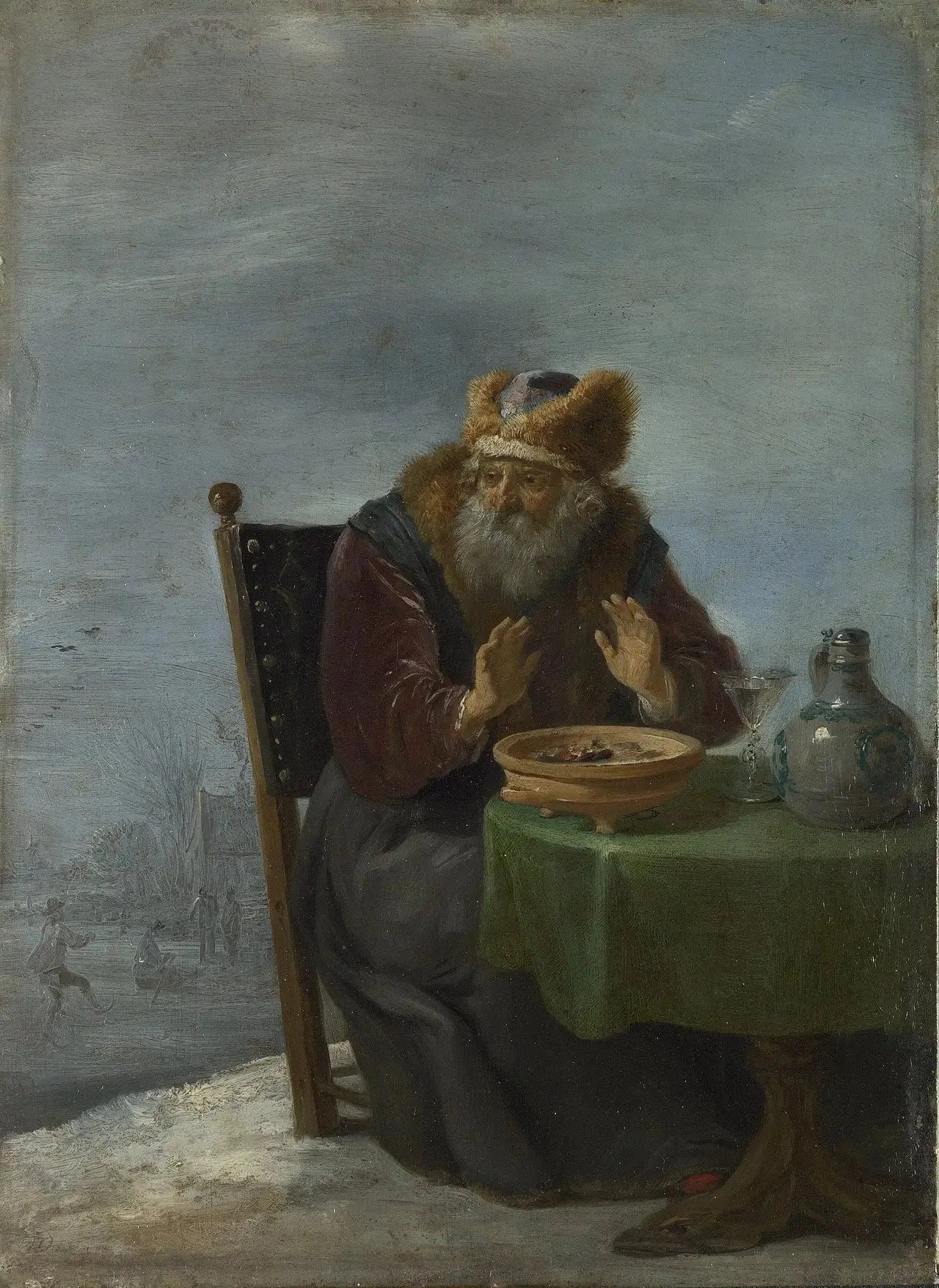 Hiver - David Teniers le Jeune image 1 reproduction d’œuvre d’art à l’huile