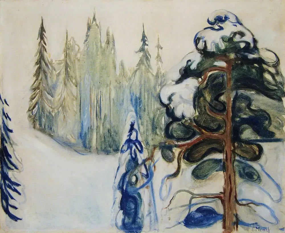 Hiver - Edvard Munch image 1 copie de tableau peinte à la main