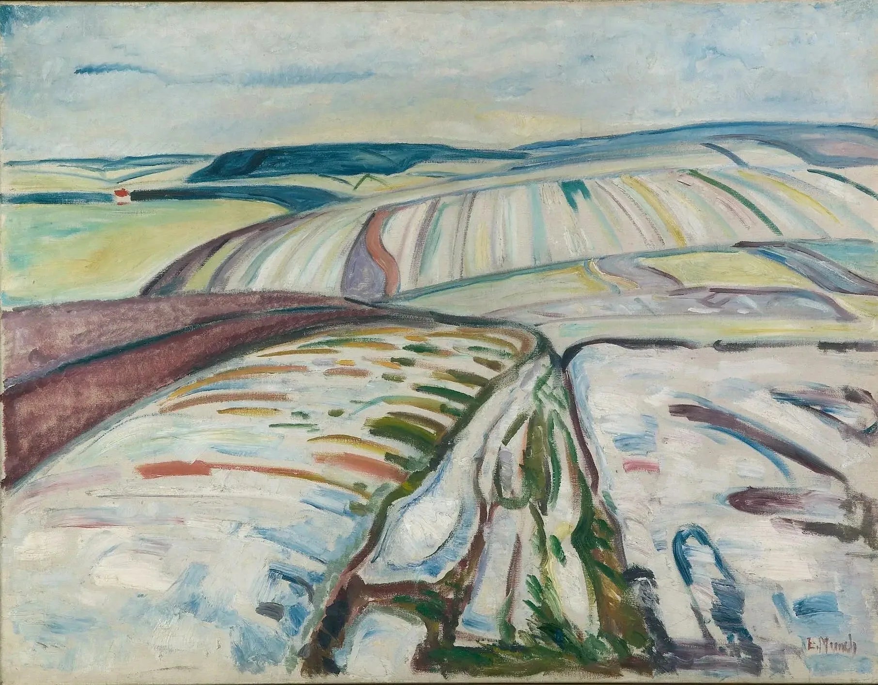 Hiver. Elgersburg - Edvard Munch image 1 tableau peint à l’huile sur toile