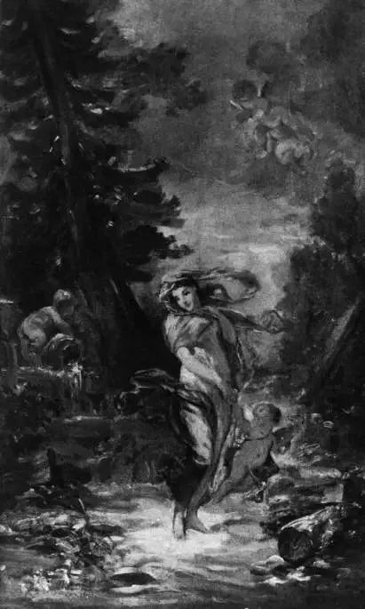 Hiver - Jean-Honoré Fragonard image 1 reproduction artisanale de tableau