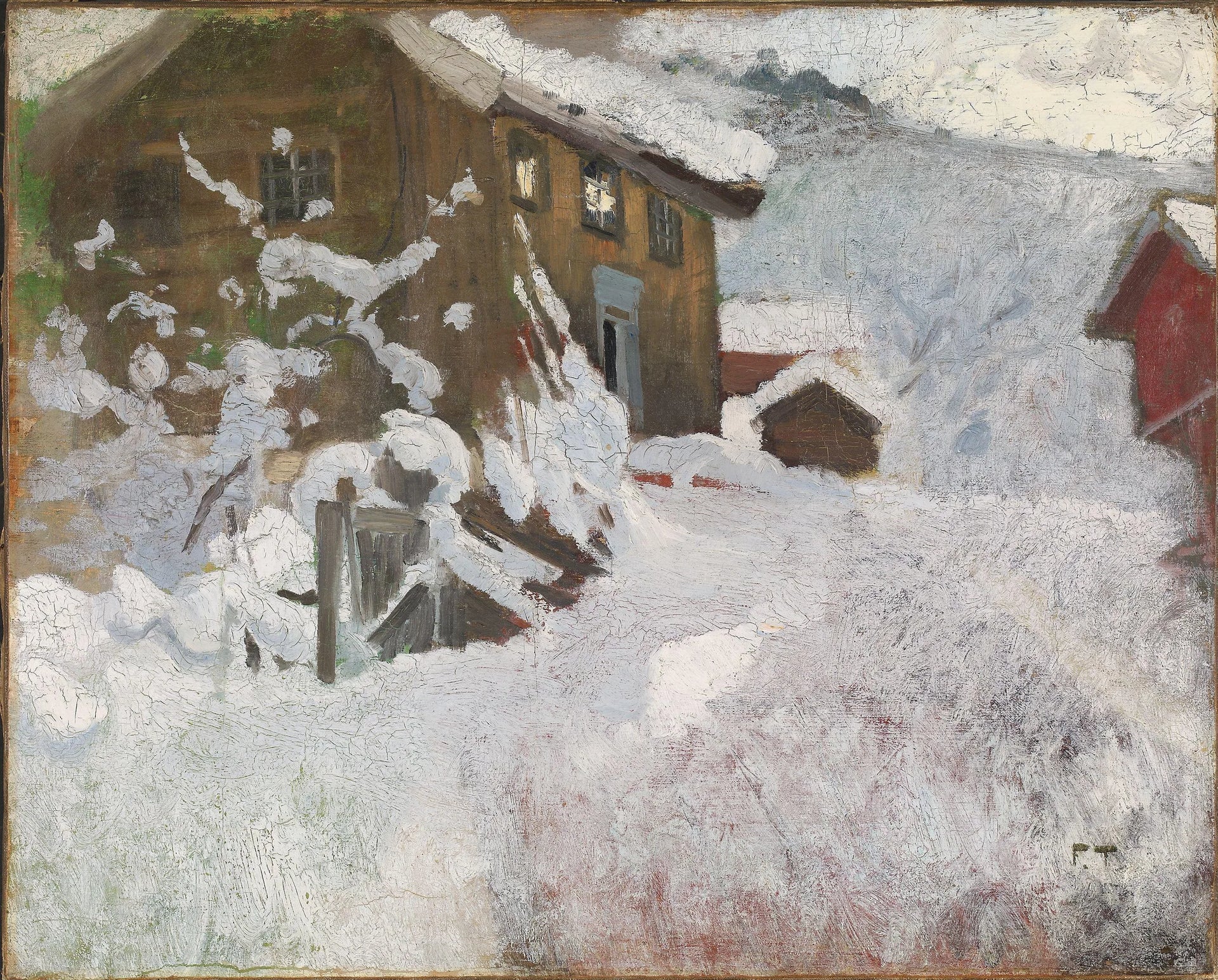 Hiver norvégien - Frits Thaulow image 1 tableau peint à l’huile sur toile