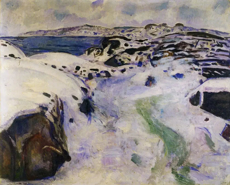 Hiver sur la côte - Edvard Munch