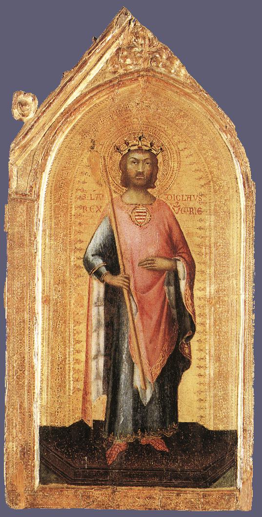 Hl. Ladislaus, König von Ungarrn - Simone Martini image 1 reproduction de peinture à l’huile