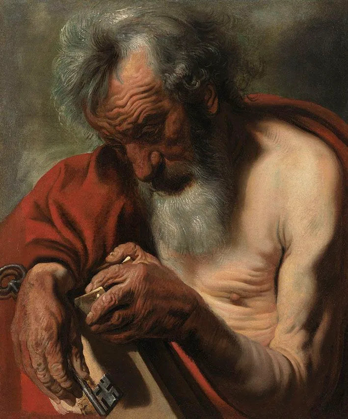 Hl. Petrus - Jacob Jordaens image 1 reproduction artisanale de tableau