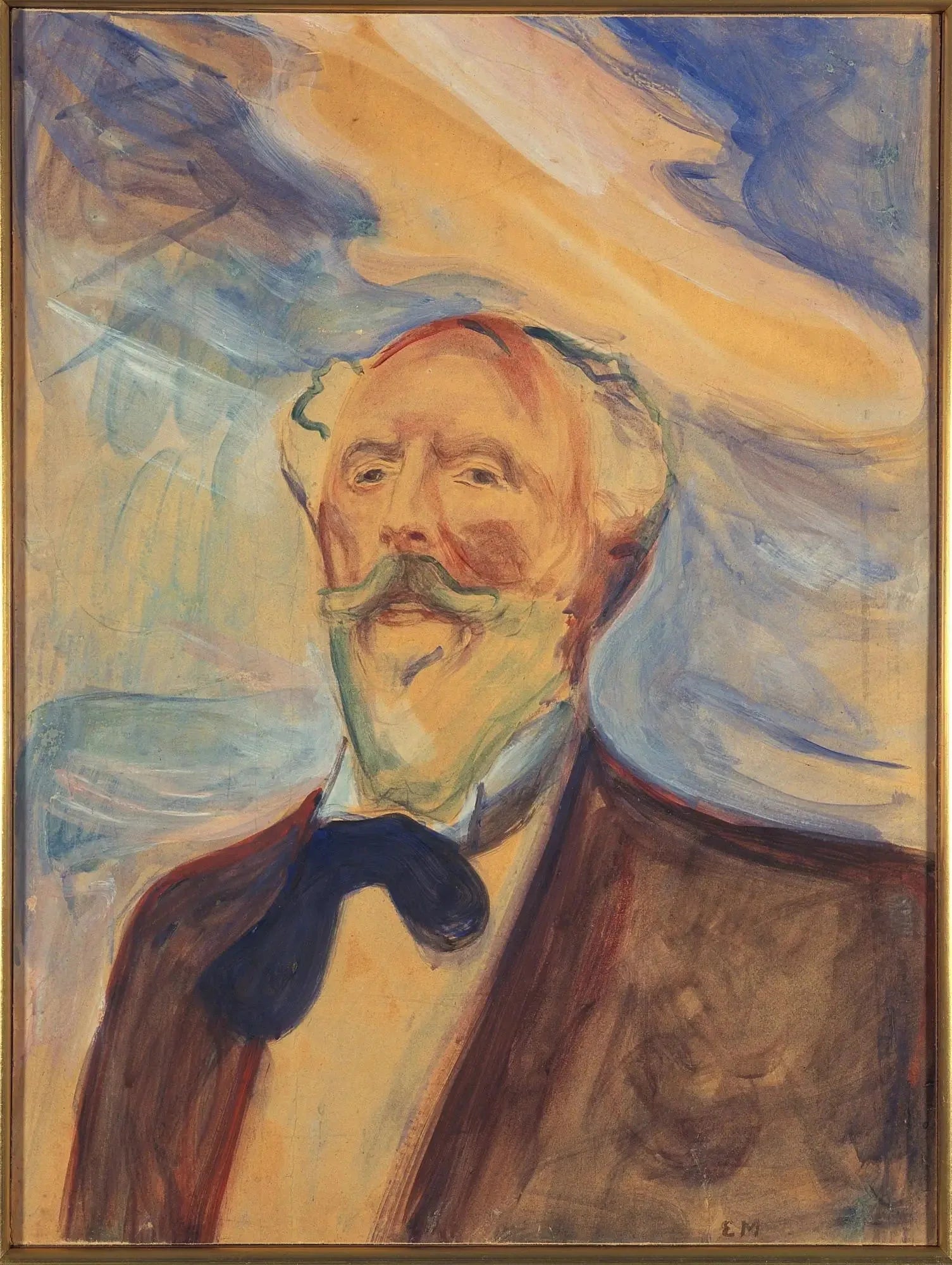 Holger Drachmann - Edvard Munch image 1 copie peinte à la main à l’huile