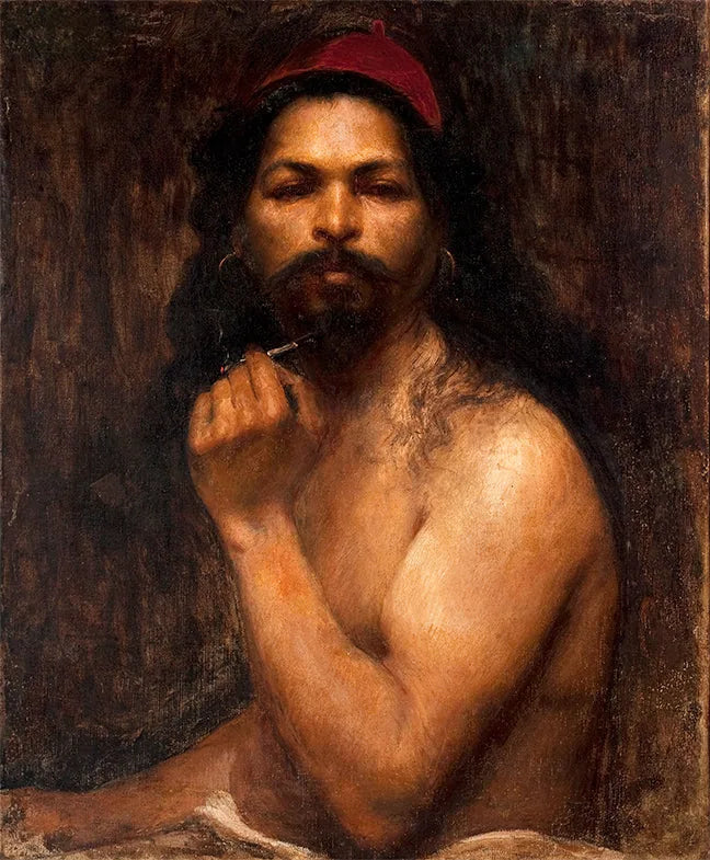 Homem com gorro vermelho - Eliseu Visconti image 1 copie de tableau peinte à la main