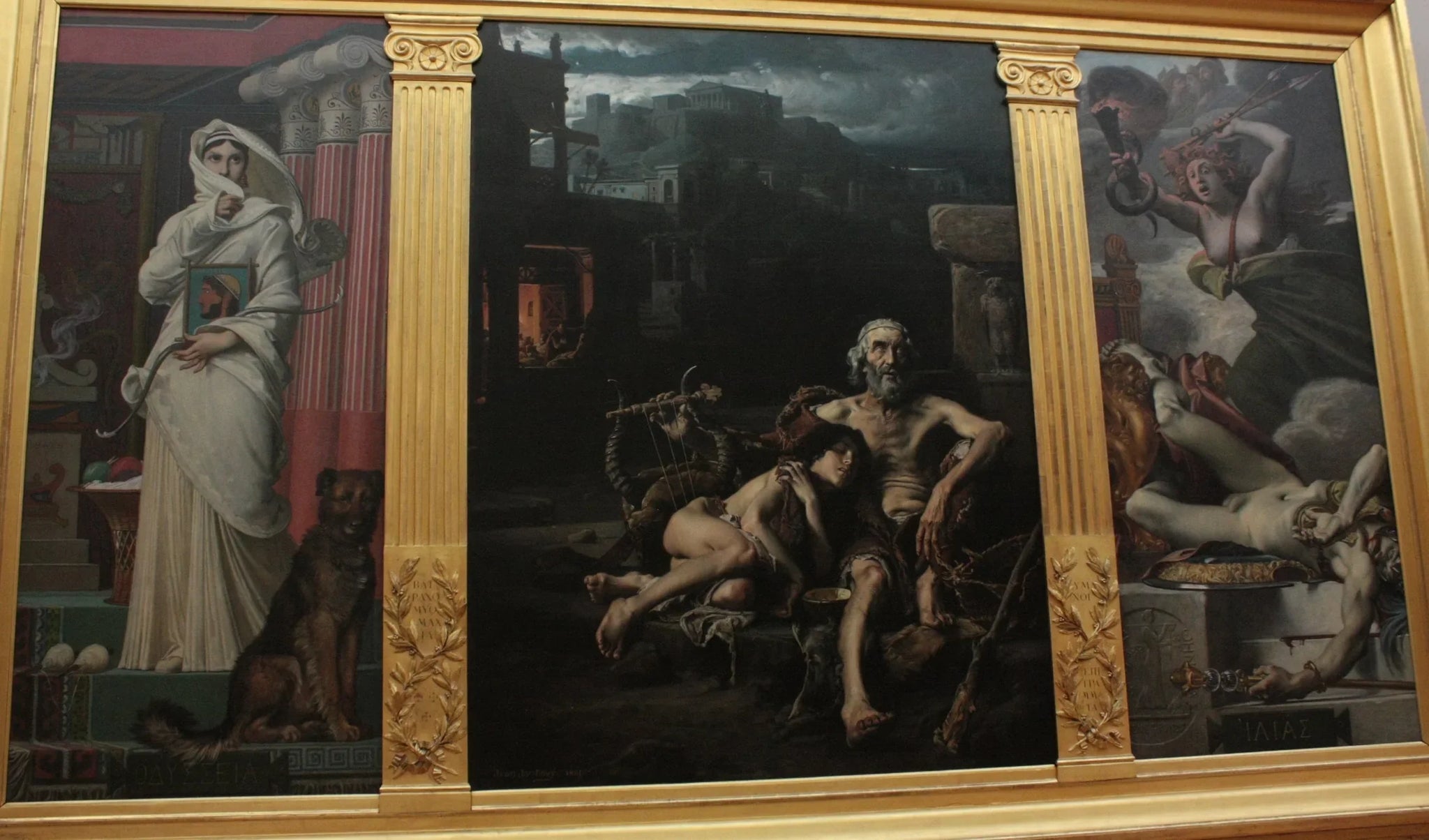 Homère mendiant - Jean-Jules-Antoine Lecomte du Nouÿ image 1 copie de tableau peinte à la main