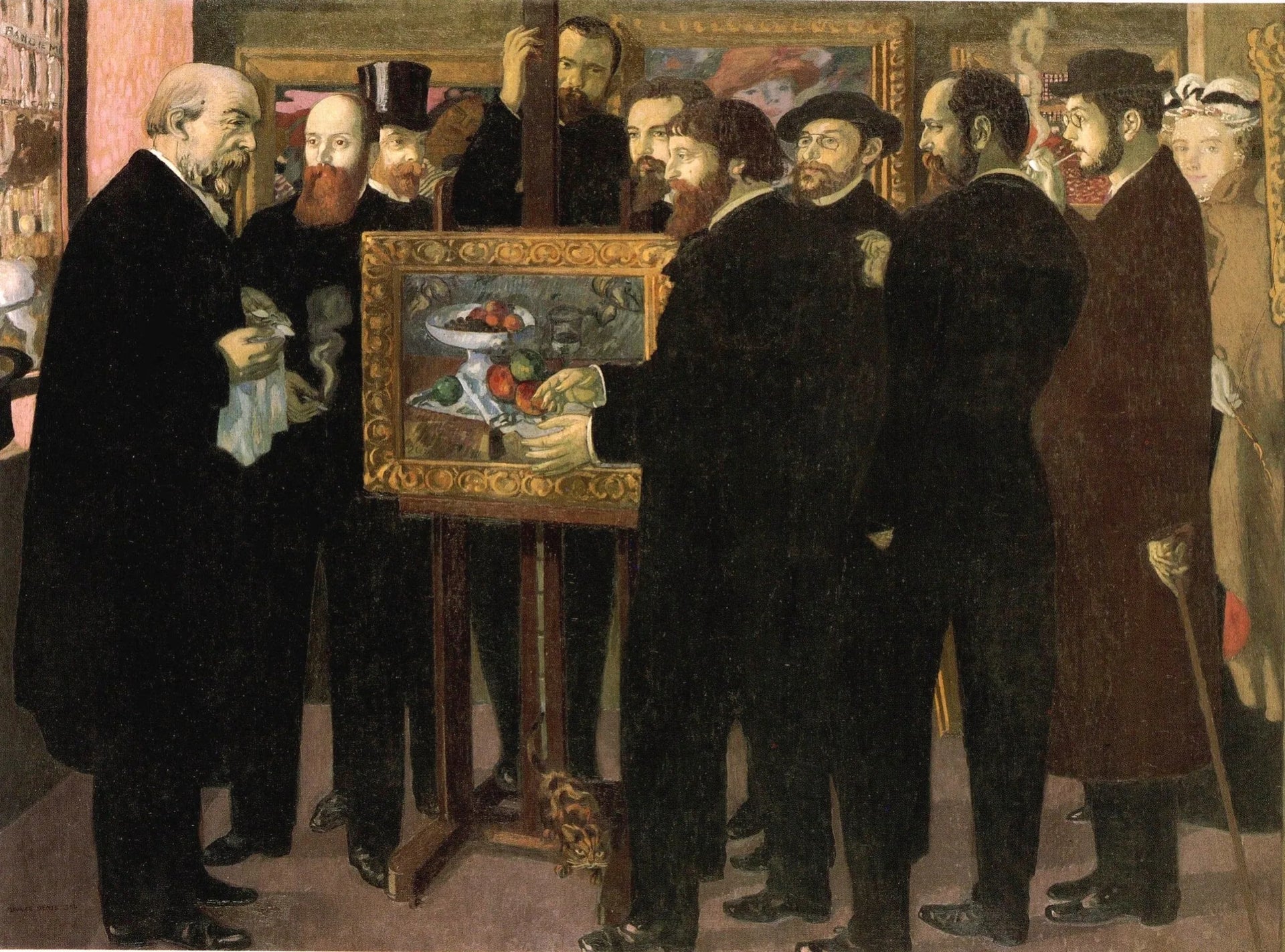 Hommage à Cézanne - Maurice Denis image 1 copie peinte à la main à l’huile