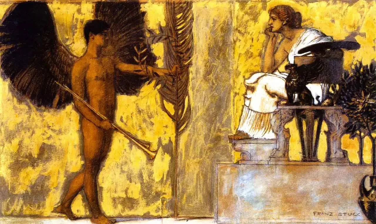 Hommage à la Peinture - Franz Von Stuck image 1 reproduction de peinture à l’huile