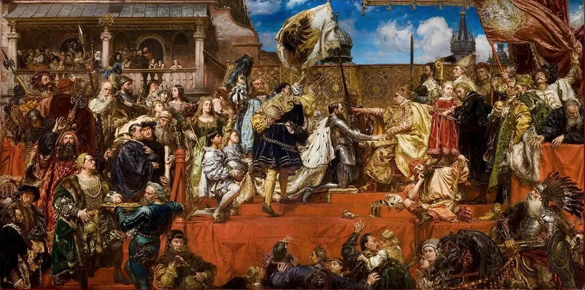 Hommage prussien - Jan Matejko image 1 copie peinte à la main à l’huile
