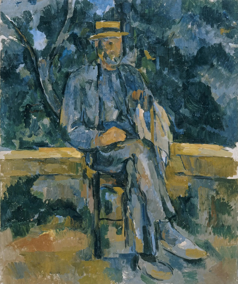 Homme  assis - Paul Cézanne