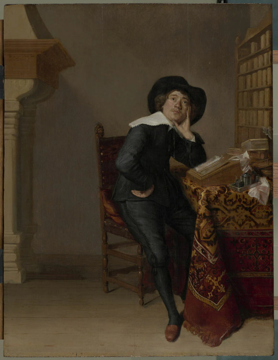 Homme assis à son bureau - Artiste inconnu