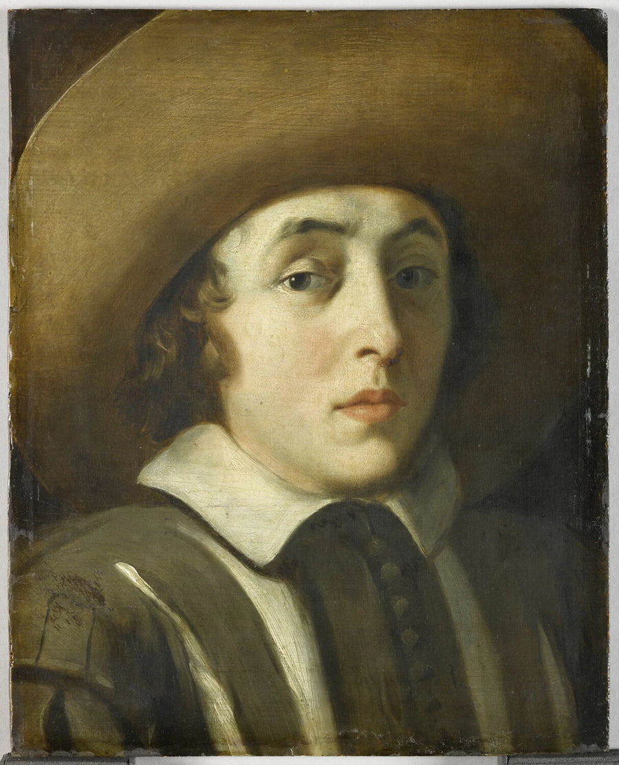 Homme au chapeau brun - Artiste inconnu