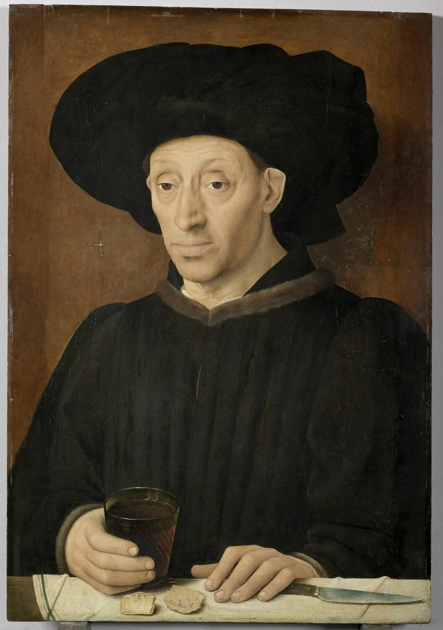 Homme au verre de vin - Artiste inconnu