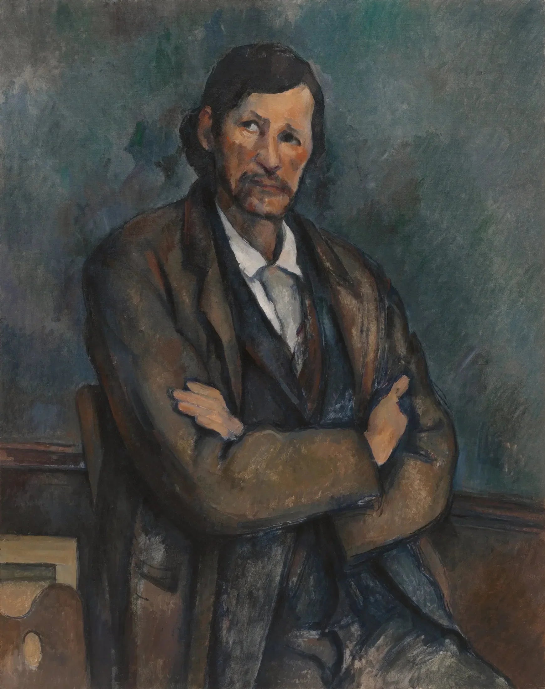 Homme aux bras croisés - Paul Cézanne image 1 copie de tableau peinte à la main