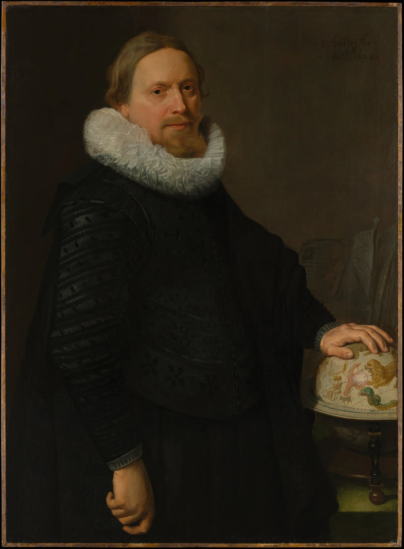Homme avec un globe céleste - Nicolaes Eliasz Pickenoy
