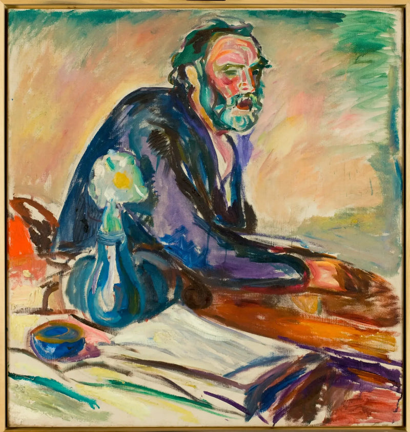 Homme avec une bronchite - Edvard Munch