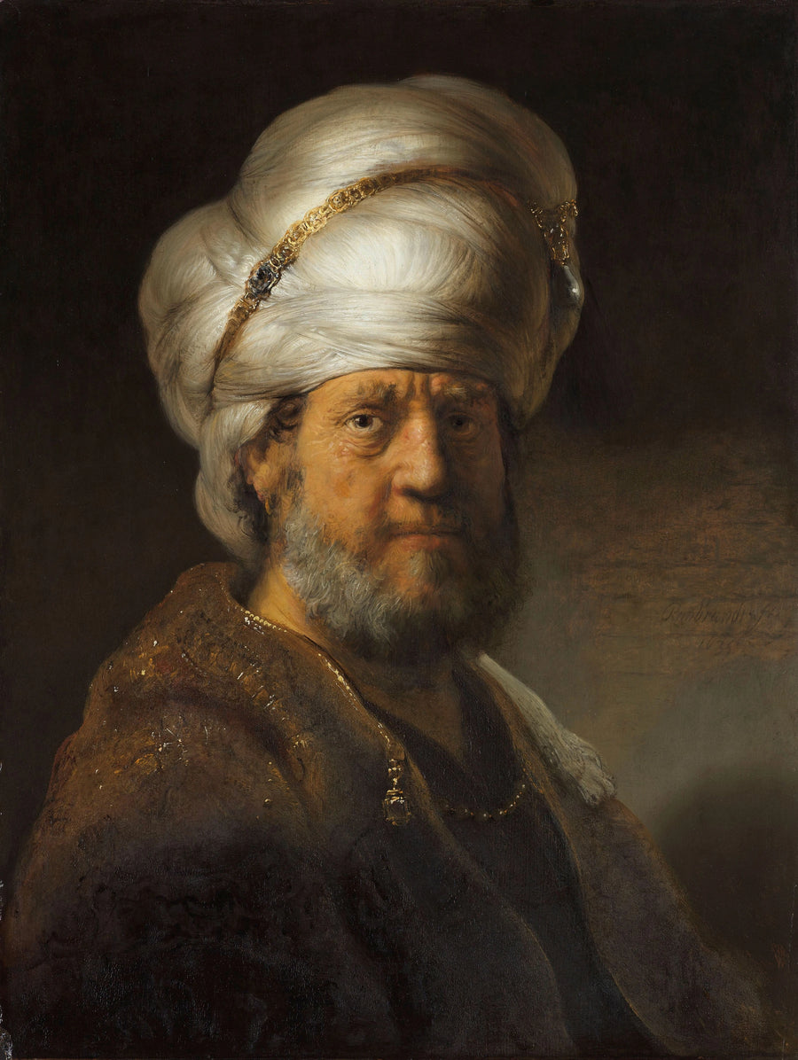 Buste d’homme en costume oriental – Rembrandt