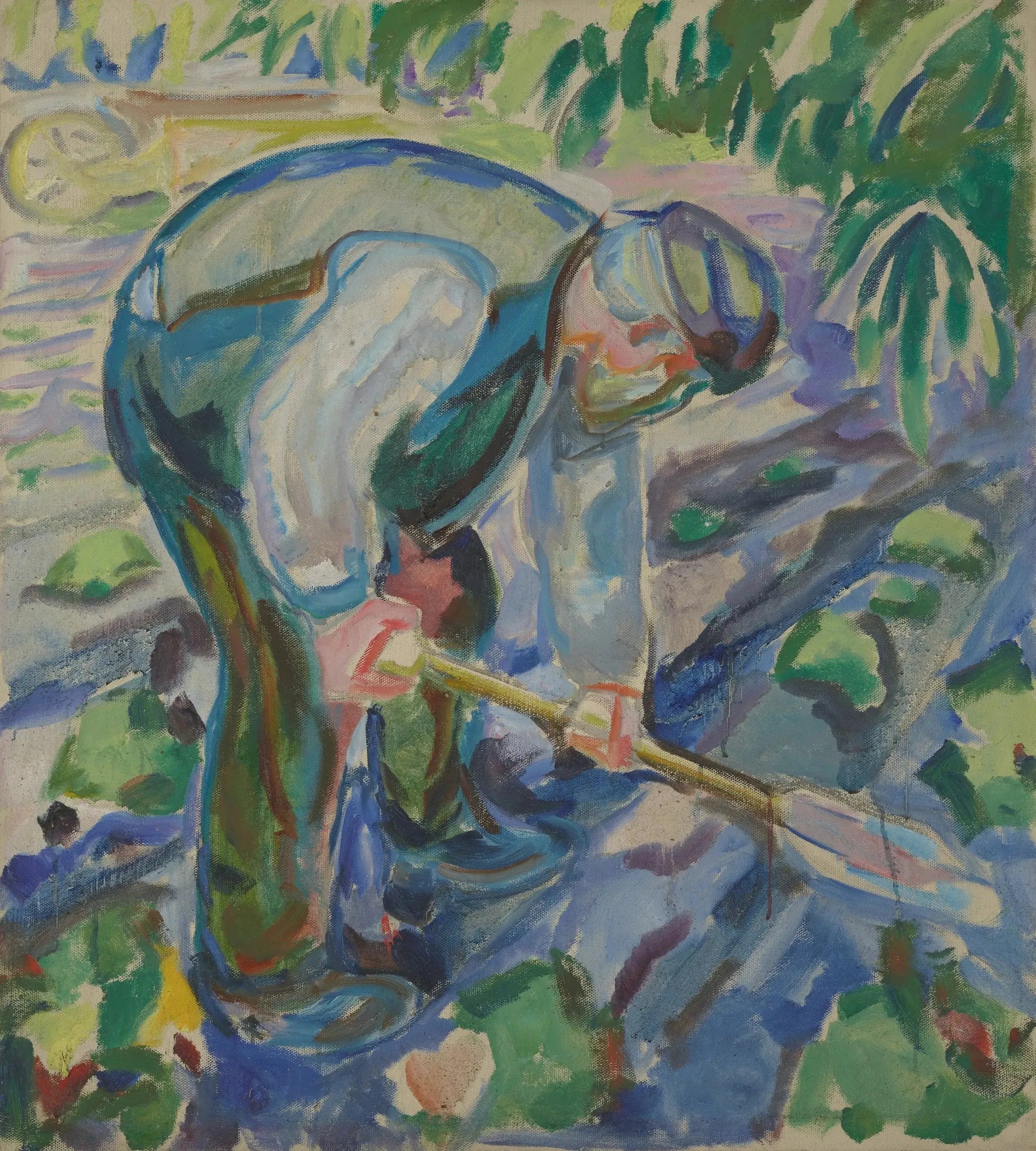 Homme creusant - Edvard Munch image 1 tableau peint à l’huile sur toile